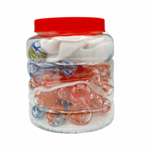 2.5" Heavy Stripes Hand Pipe - Jar of 25